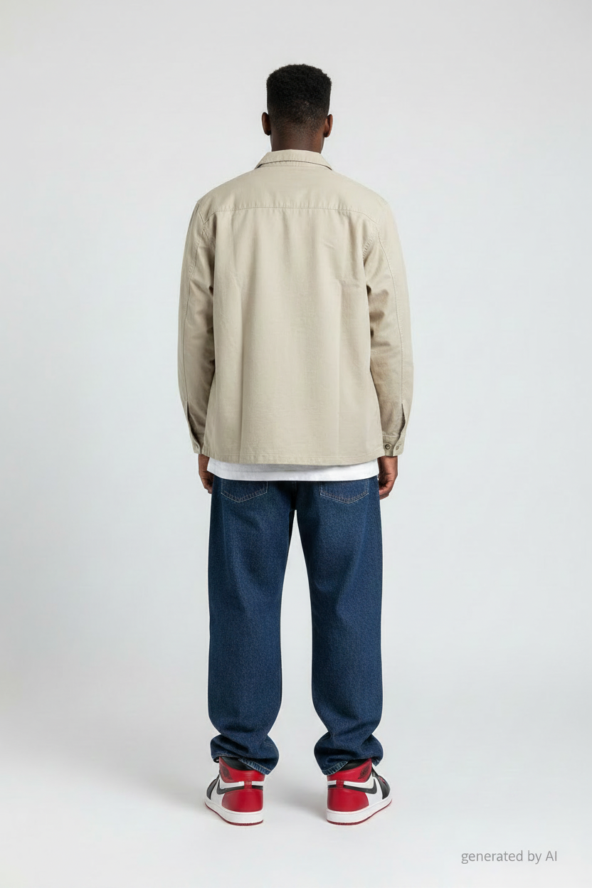 Surchemise Levi's beige workwear taille XXL neuve - vue de dos portée