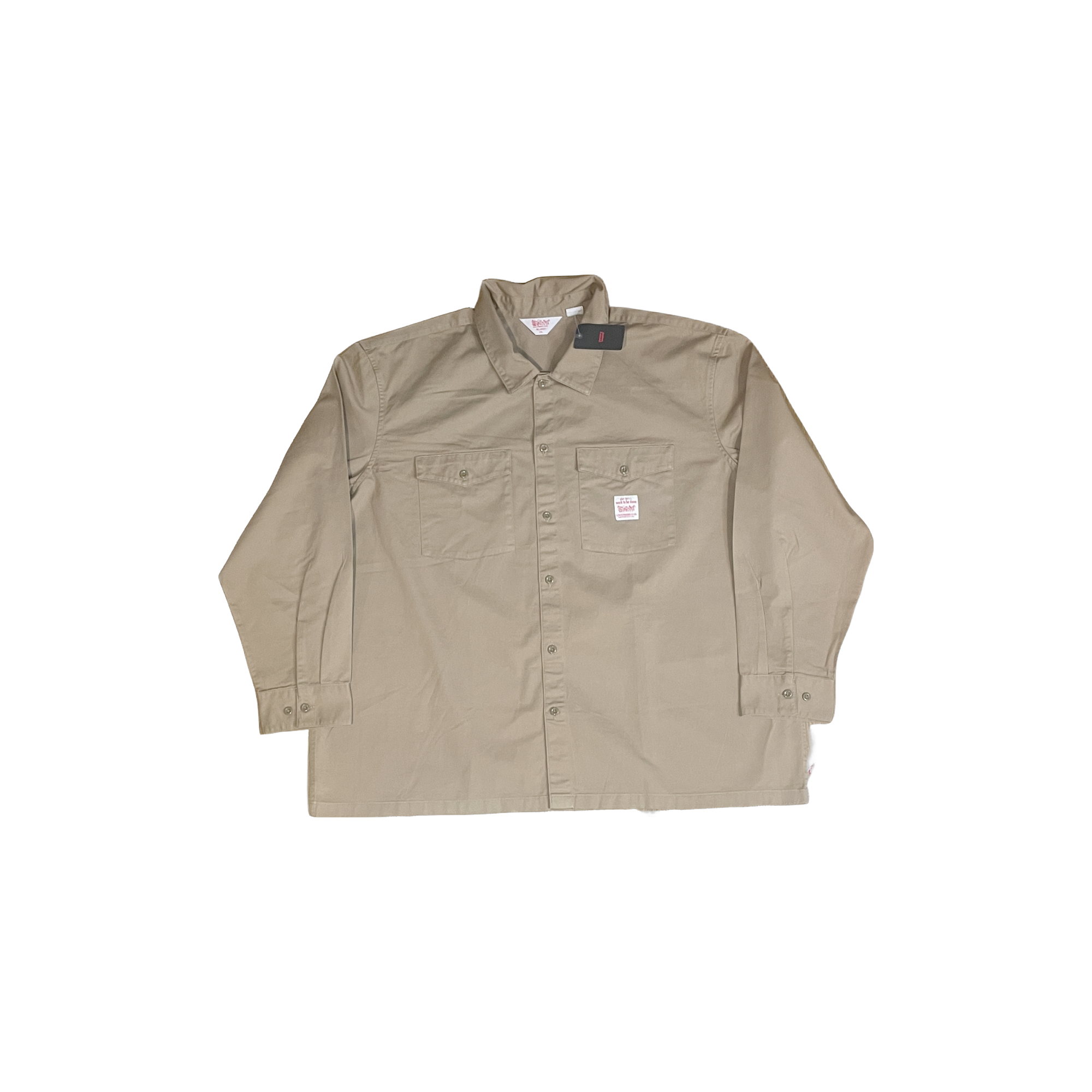 Surchemise Levi's beige workwear taille XXL neuve - vue de face 