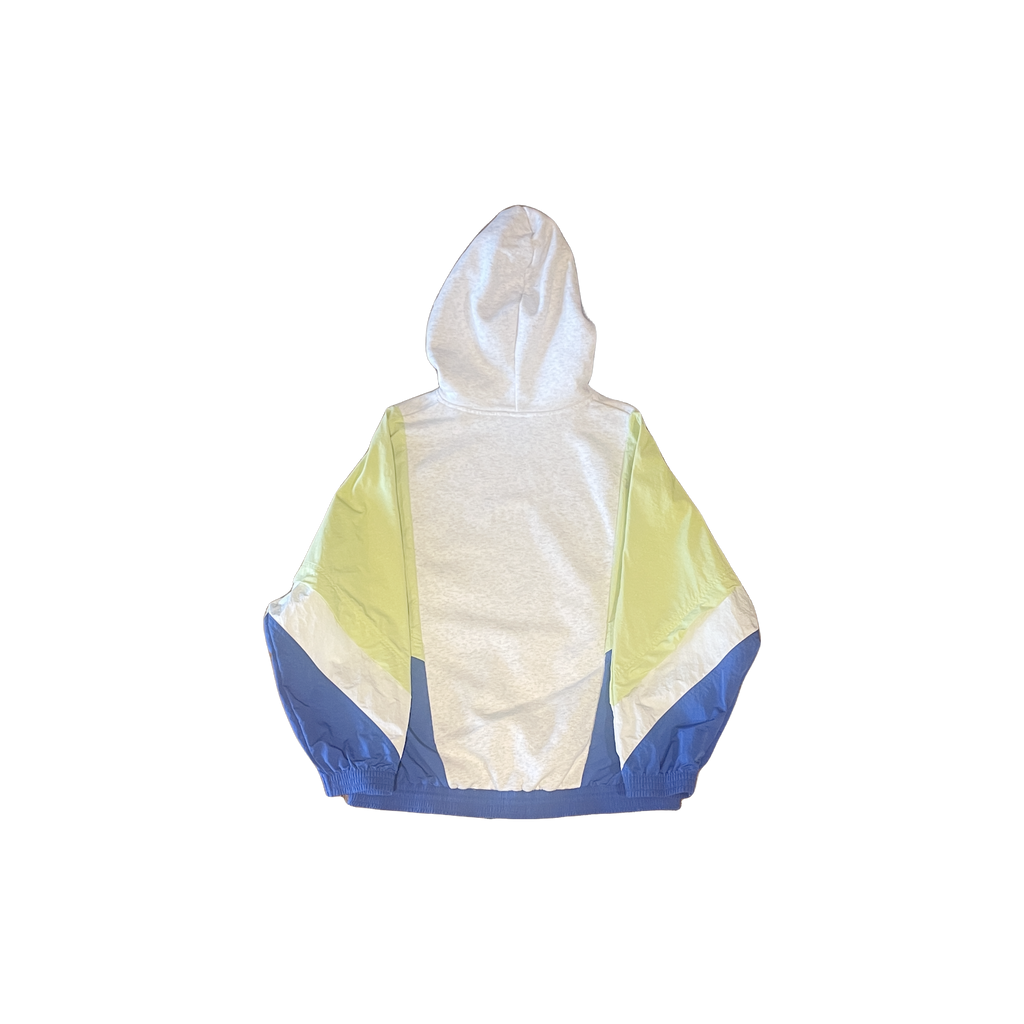 Sweat Nike hybride colorblock blanc jaune bleu (S) - vue de dos - seconde main | Epok Label