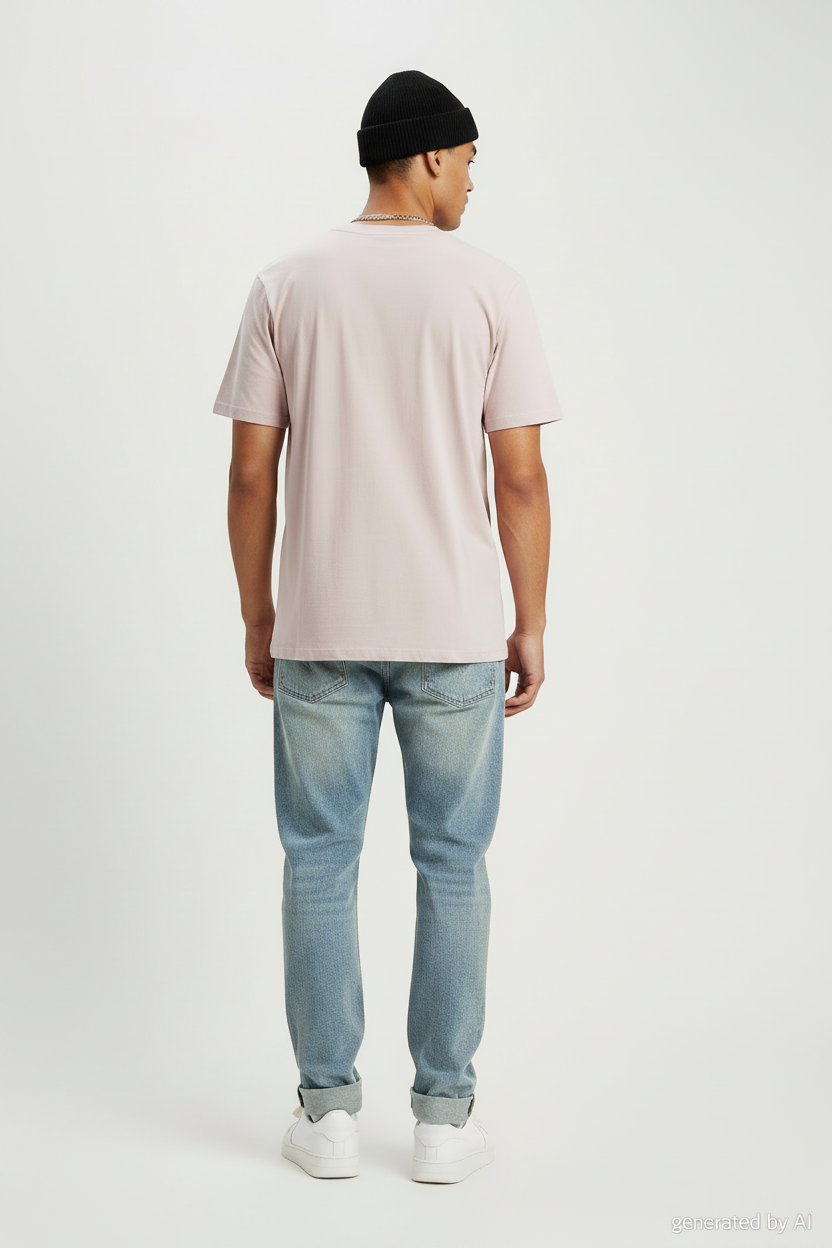 T-shirt Levi's vieux rose - vue de dos sur mannequin - Epok Label