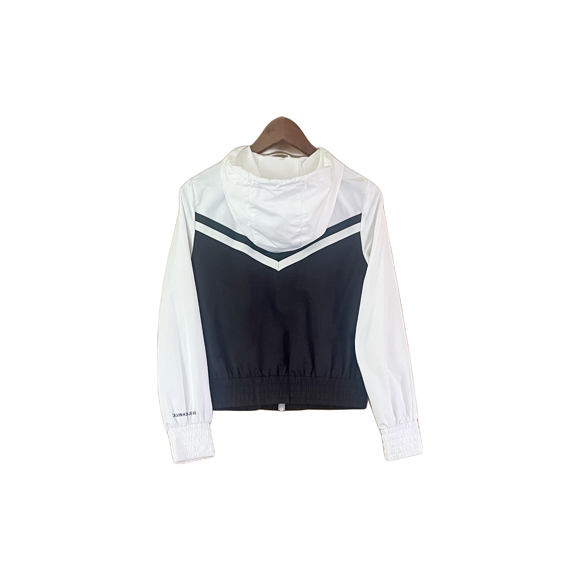 Veste Calvin Klein Jeans noire et blanche - vue de dos
