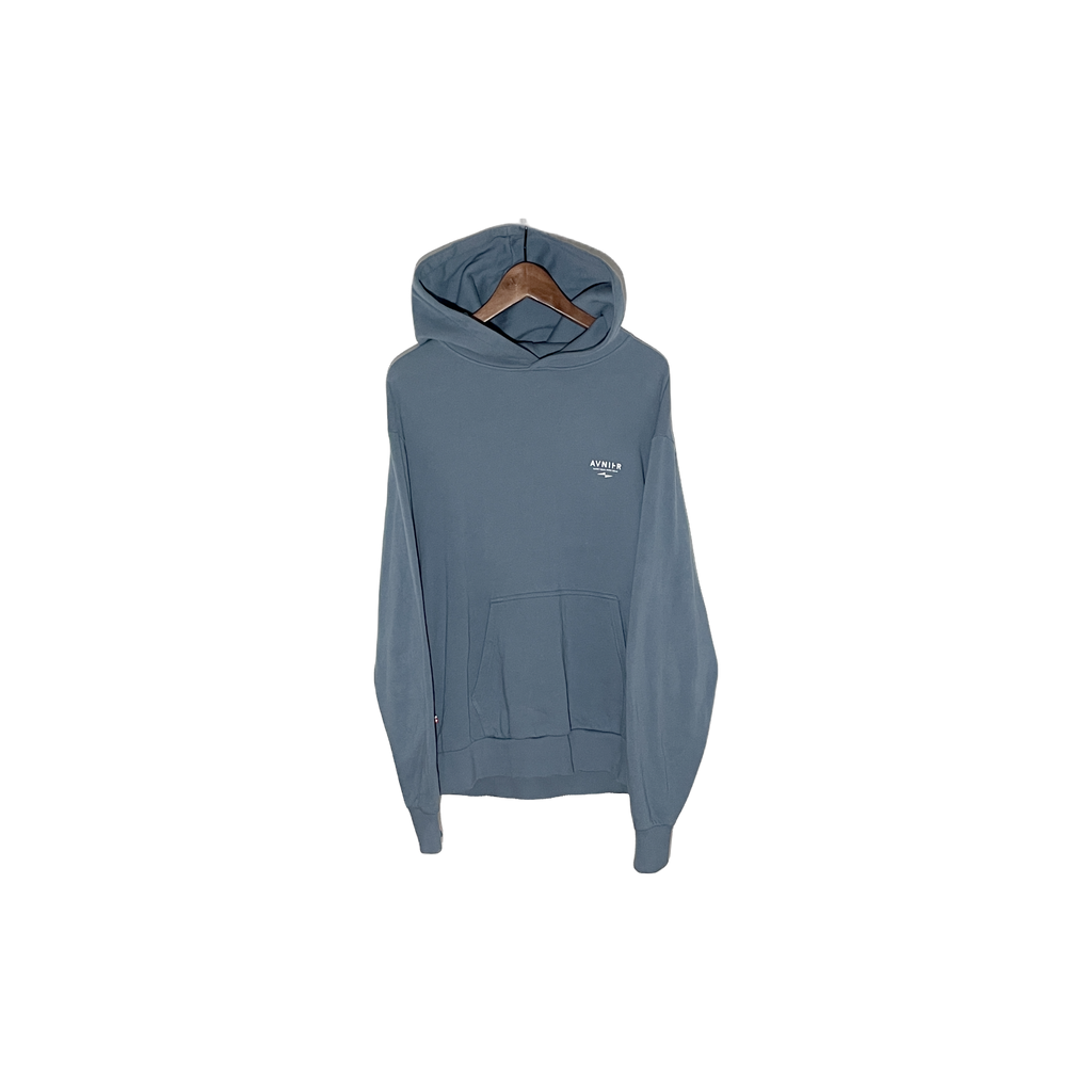sweat à capuche AVNIER bleu - vue de face