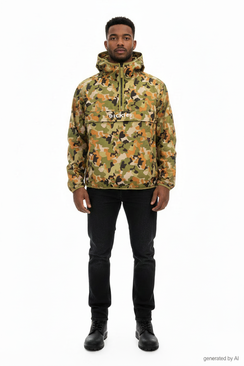 Anorak Dickies camo - mention "generated by AI"