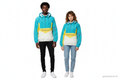 Anorak Karl Kani turquoise jaune duo mannequin