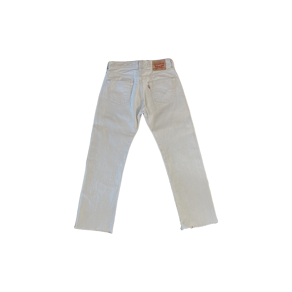Jean Levi's 501 blanc - vue de dos