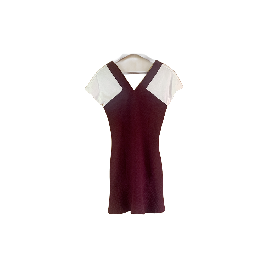 Robe Sandro bordeaux - vue de face