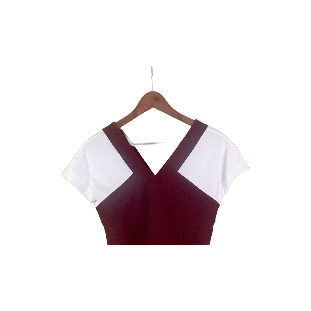 Robe Sandro bordeaux - détail