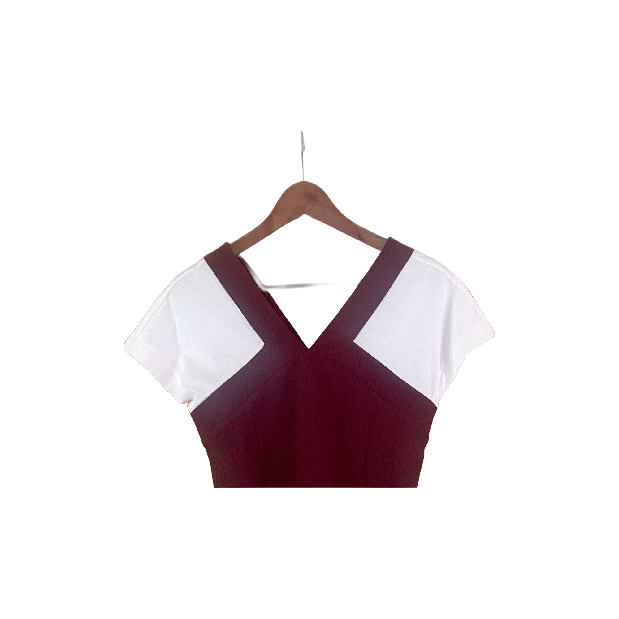 Robe Sandro bordeaux - détail