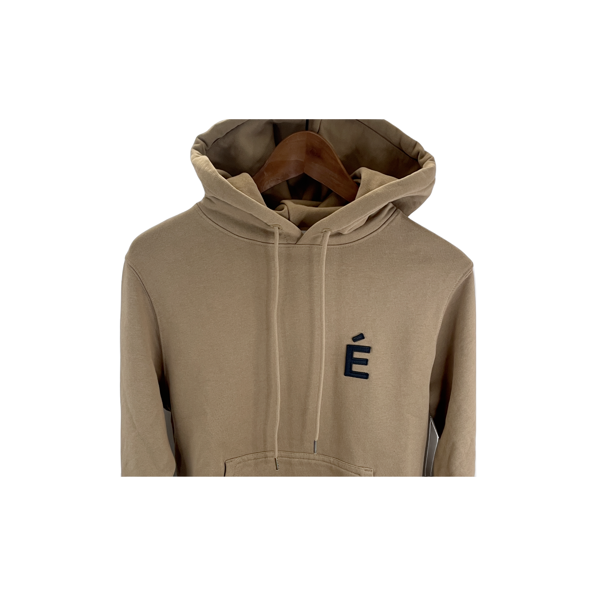 Sweat à capuche Etudes Studio beige - détail