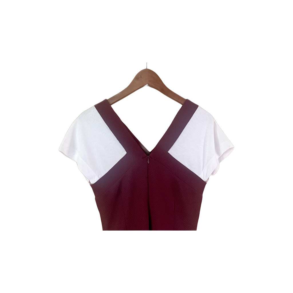 Robe Sandro bordeaux - détail 2