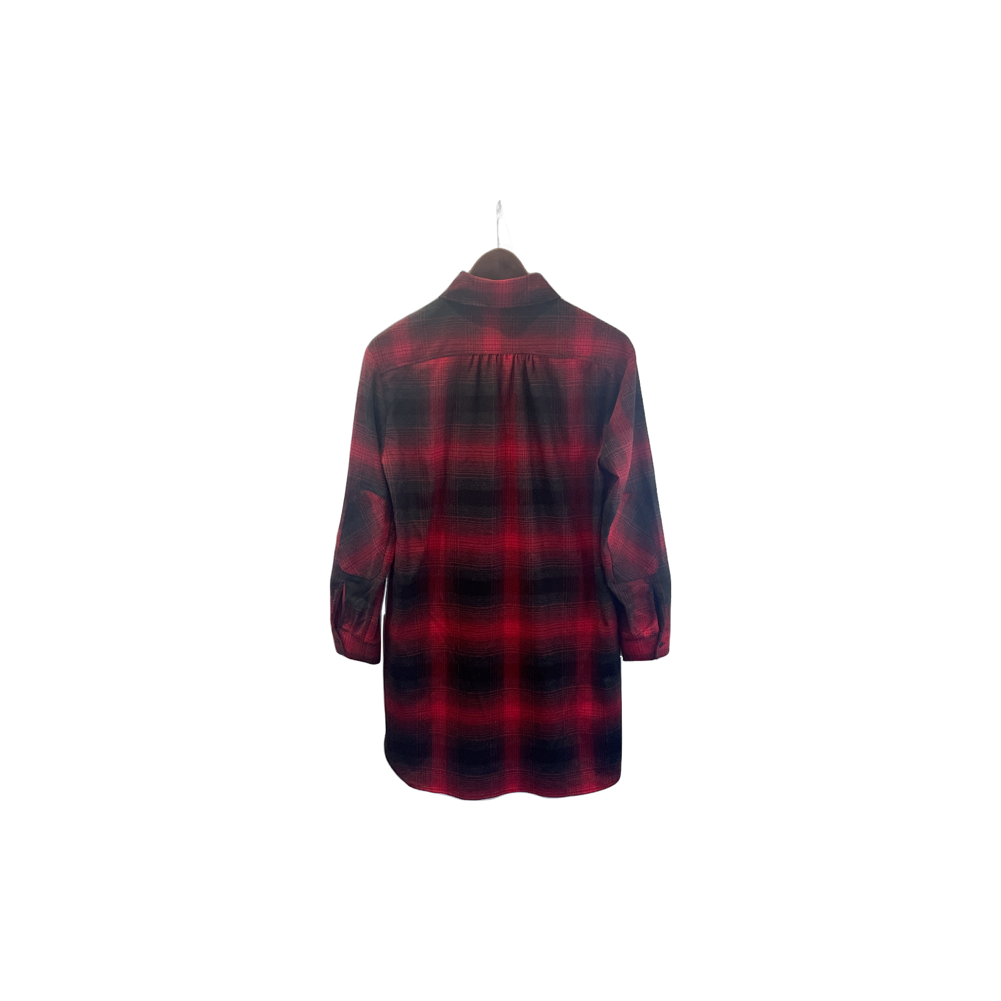 Robe Claudie Pierlot à carreaux rouge et noir - vue de dos