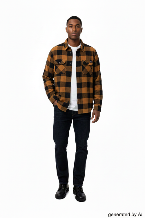 Chemise flanelle Dickies - mention "generated by AI"