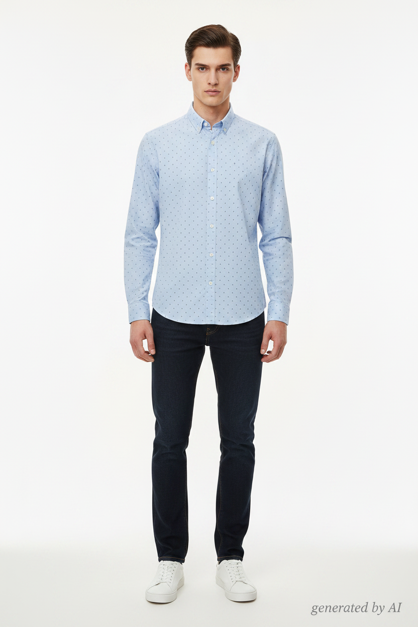 Chemise monogramme H - sans logo poitrine