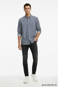 Chemise Tommy Hilfiger rayée - mention corrigée