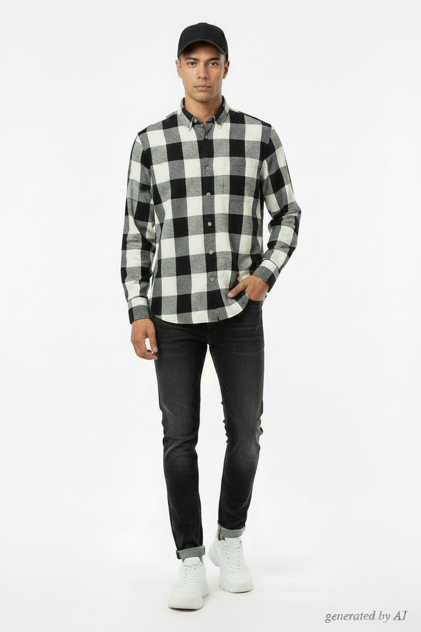 chemise etudes studio à carreaux 