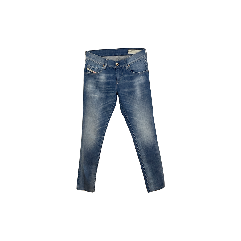Jean Diesel slim skinny bleu (W27 L30) - vue de face
