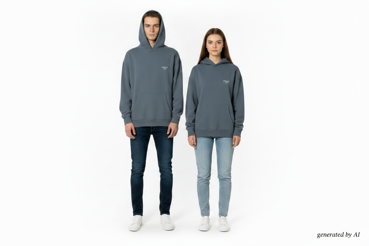 Duo mannequin hoodie Avni-R côte à côte