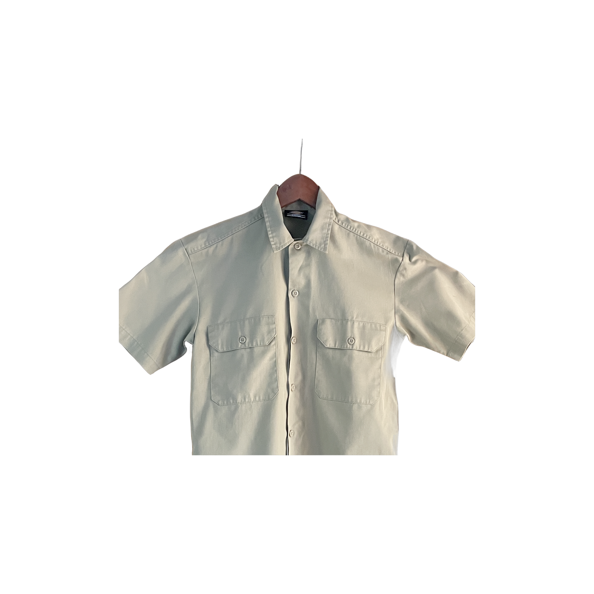 Chemise Dickies beige - détail