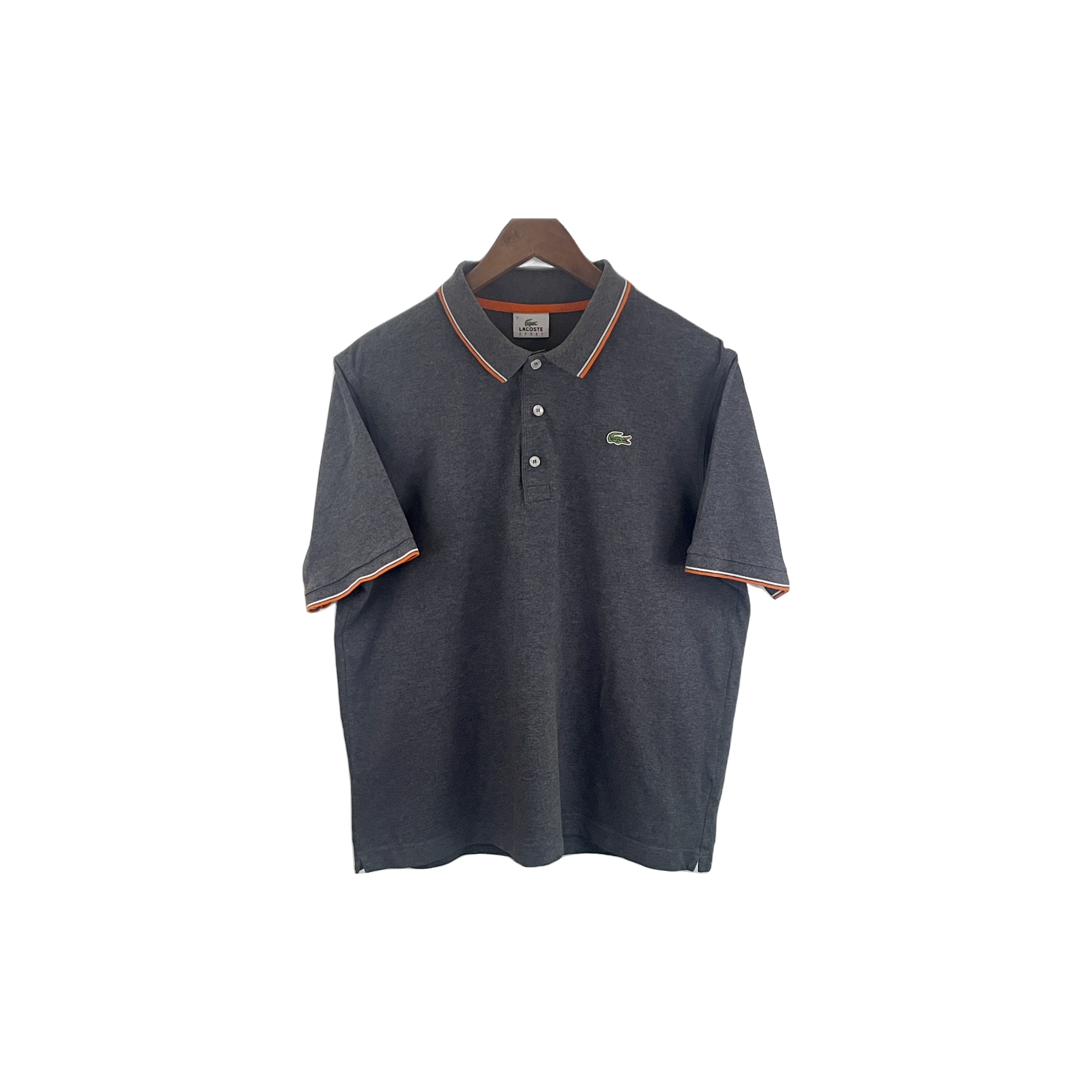 Polo Lacoste gris - vue de face