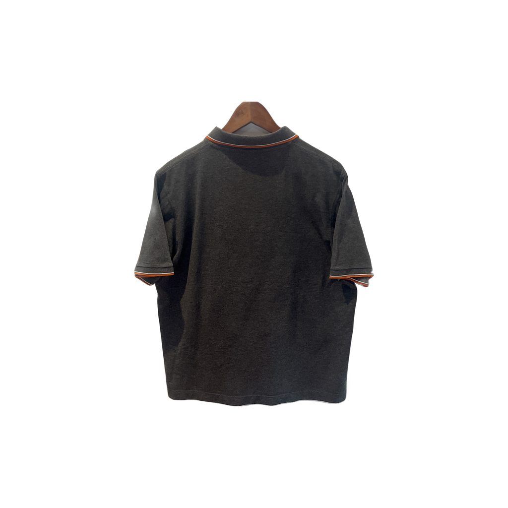 Polo Lacoste gris - vue de dos
