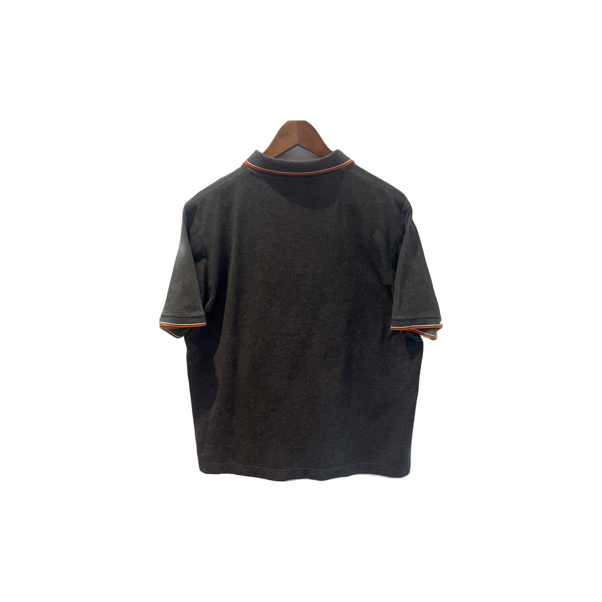 Polo Lacoste gris - vue de dos