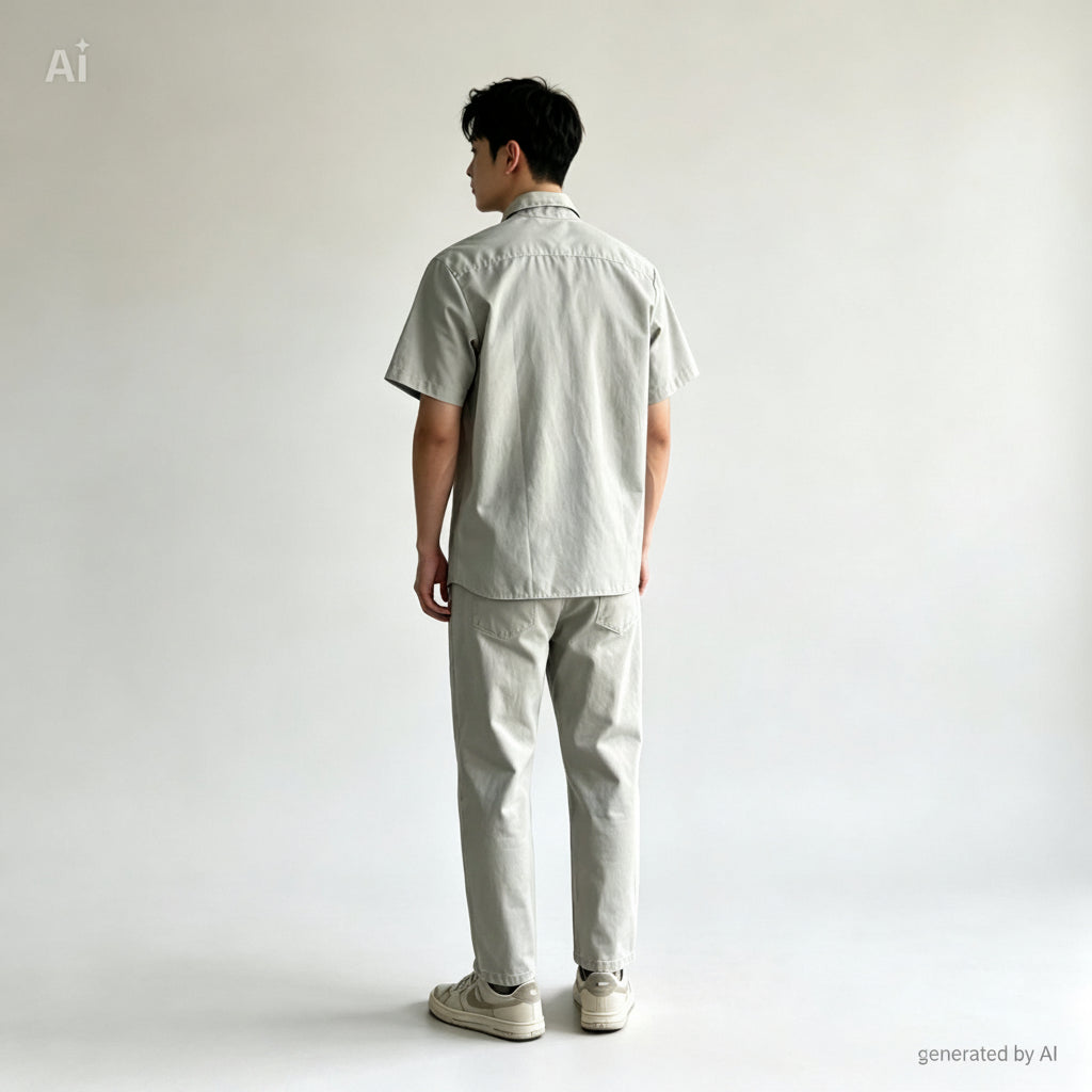 hemise Dickies beige - vue de dos sur mannequin