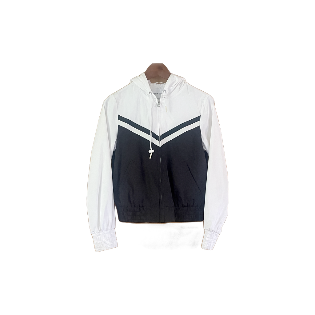 Veste Calvin Klein Jeans noire et blanche - vue de face