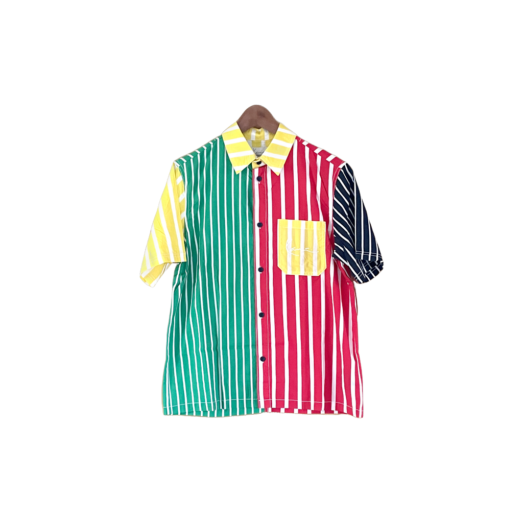 Chemise Karl Kani à rayures multicolores - vue de face