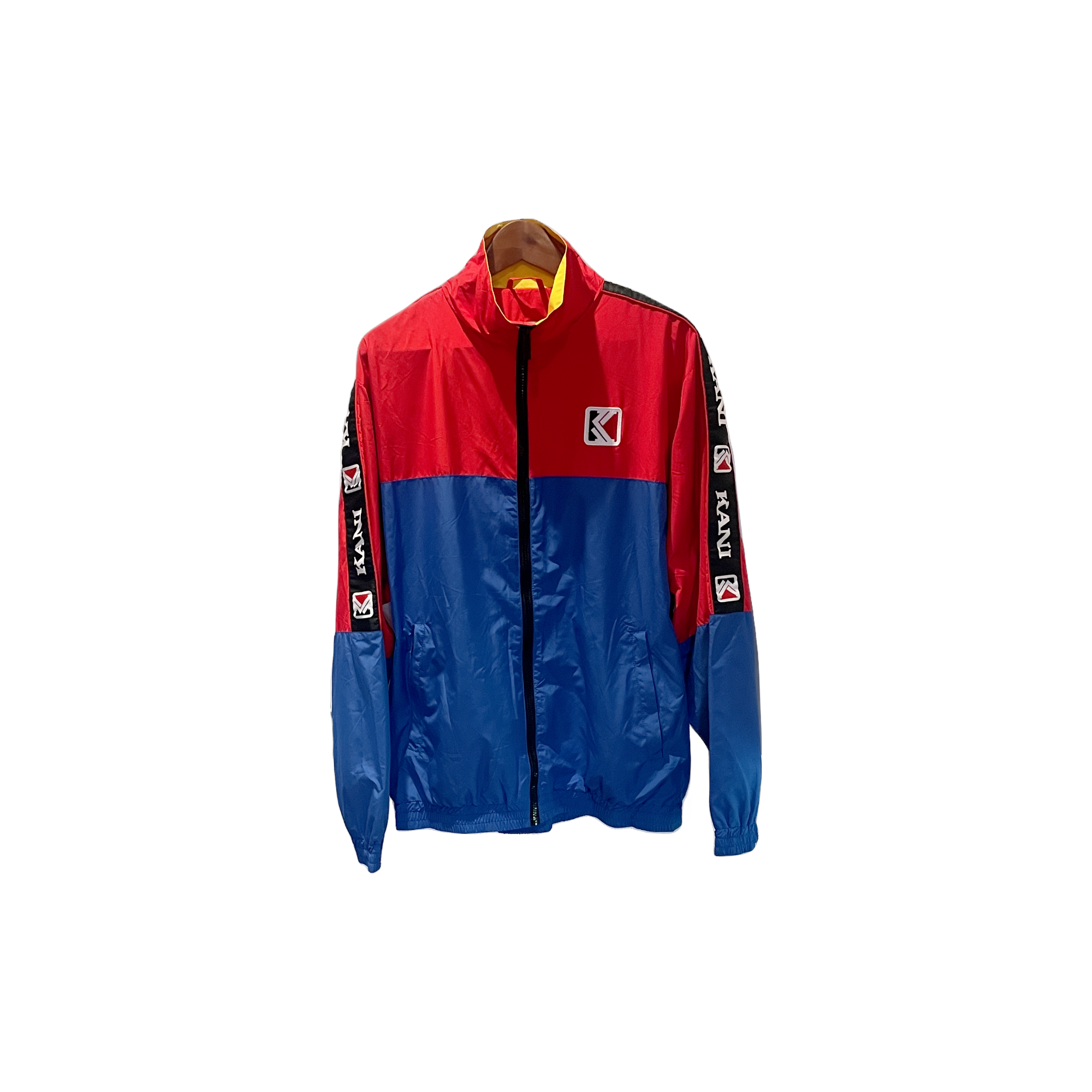 Veste Karl Kani rouge et bleu - vue de face