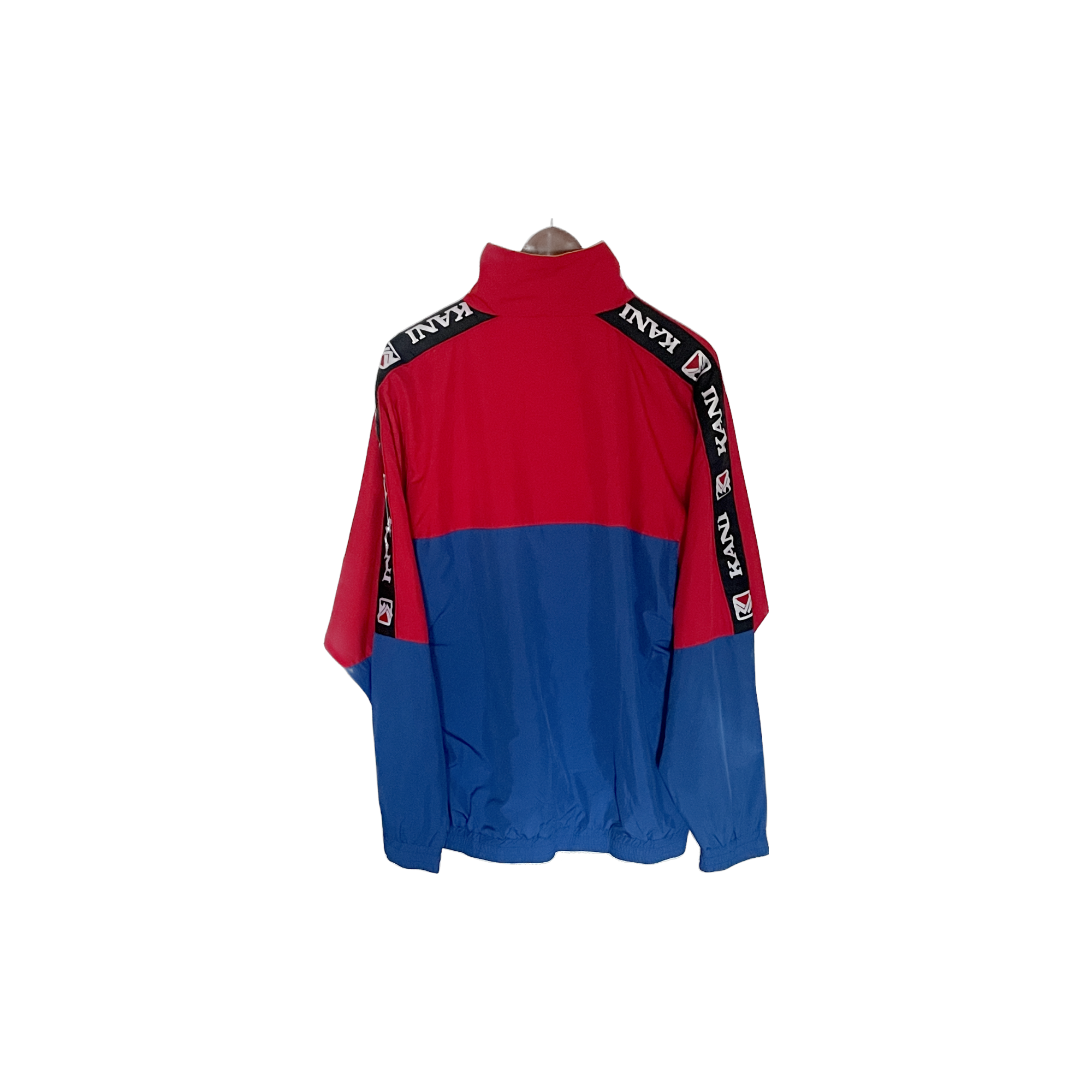 Veste Karl Kani rouge et bleu - vue de dos