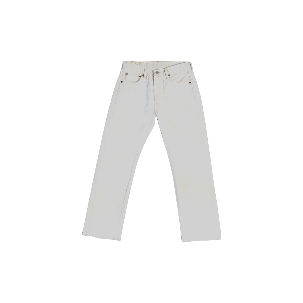 Jean Levi's 501 blanc - vue de face