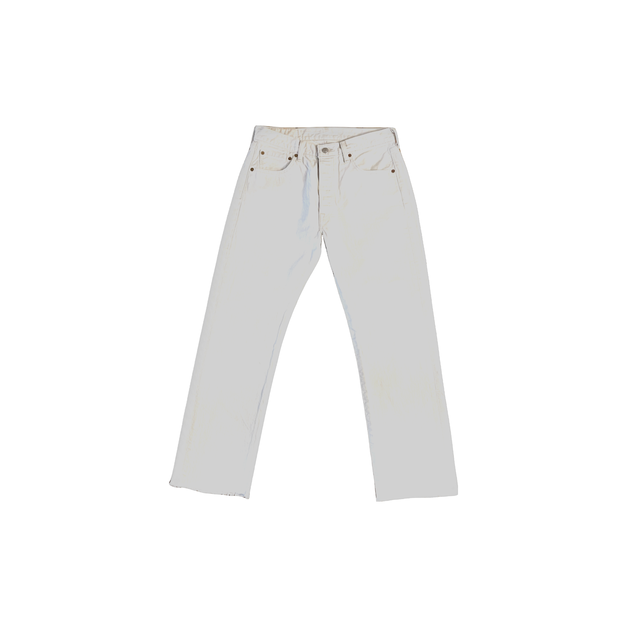 Jean Levi's 501 blanc - vue de face