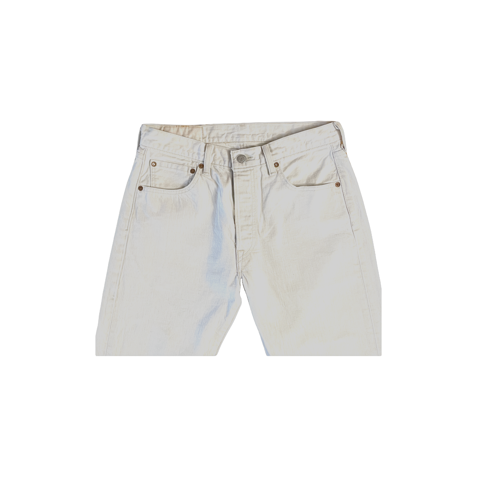 Jean Levi's 501 blanc - détail