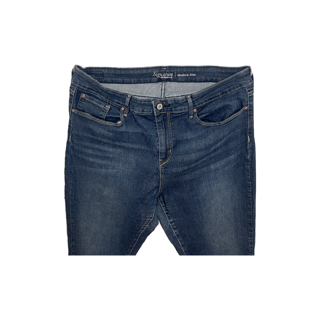 Jean Levi Strauss slim bleu (W34 L32) - détail
