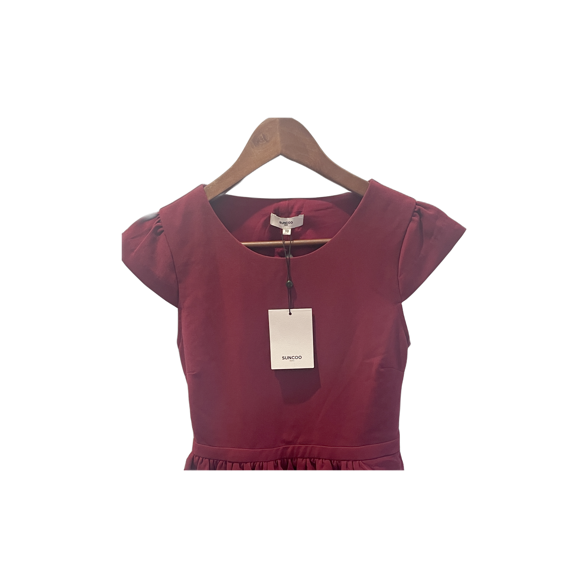 Robe Suncoo bordeaux - détail