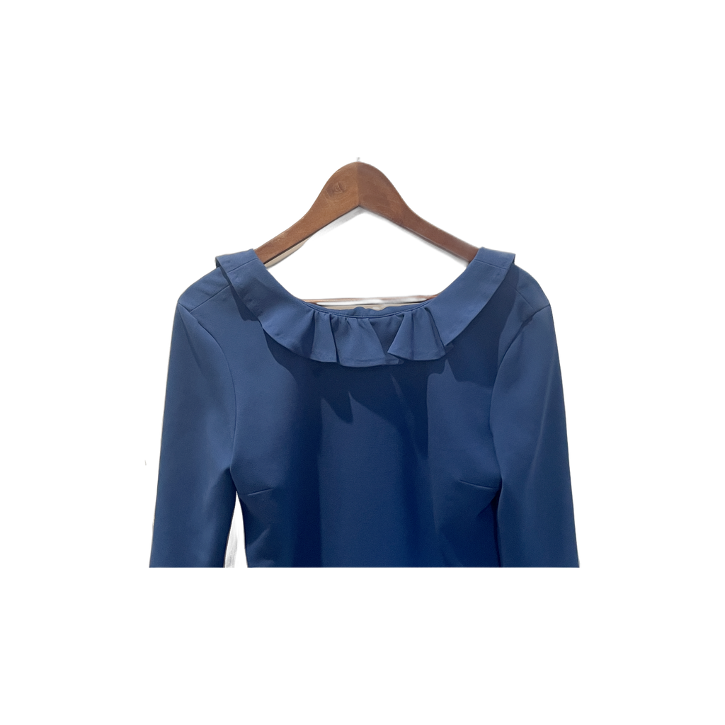 Robe Sandro bleue -détail