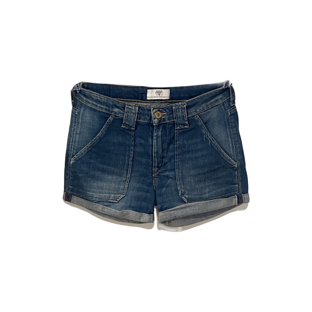 Short Le Temps des Cerises jean bleu - vue de face
