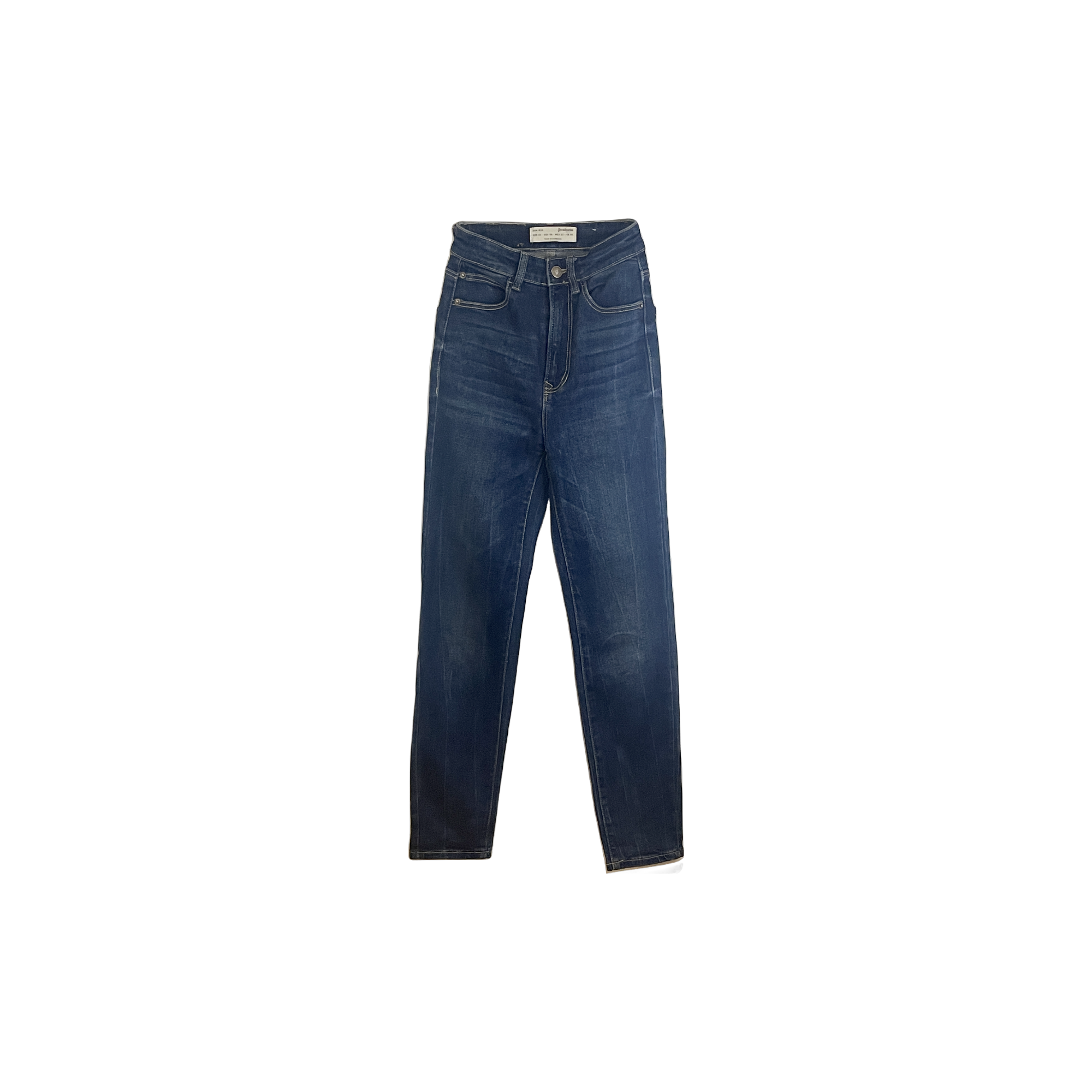 Jean Stradivarius MOM bleu foncé (EUR32) - vue de face
