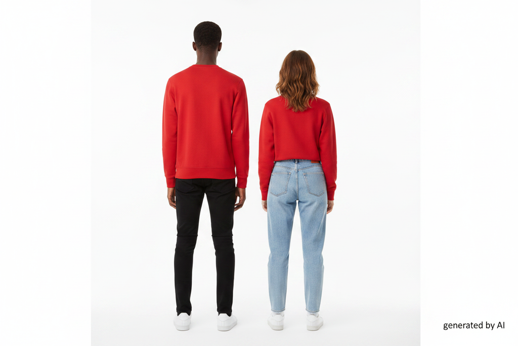 Sweat rouge Avni-R duo mannequin vue de dos