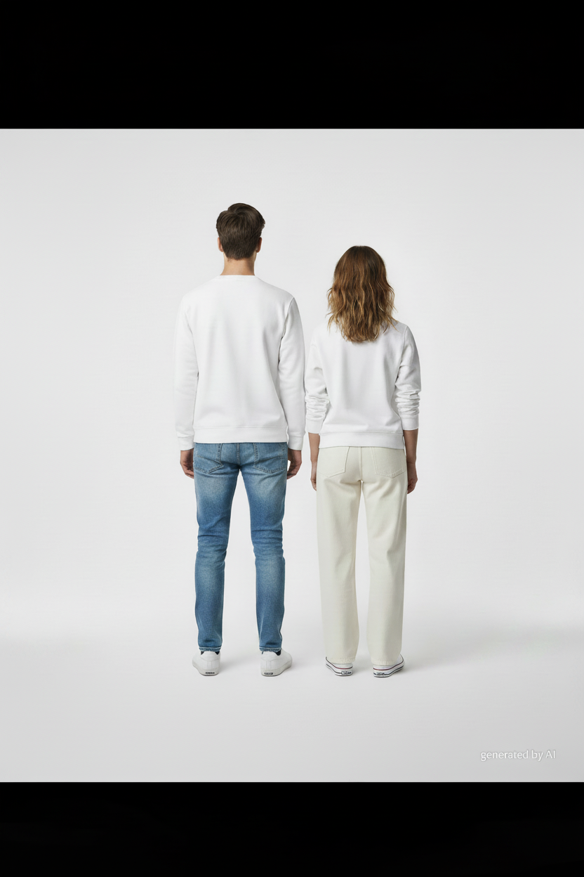 Sweat Études Studio - duo homme femme vu de dos
