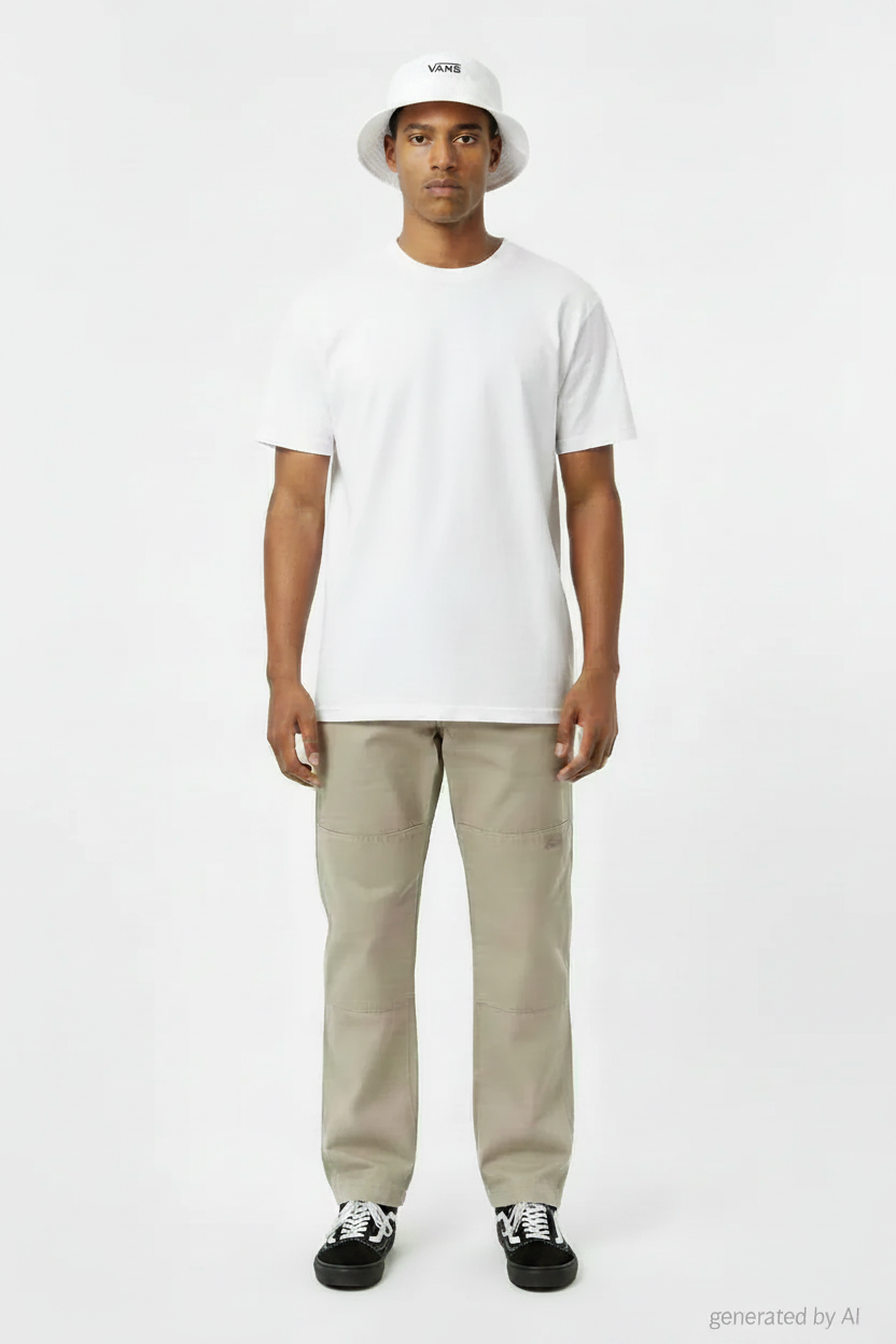 T-shirt blanc avec Vans