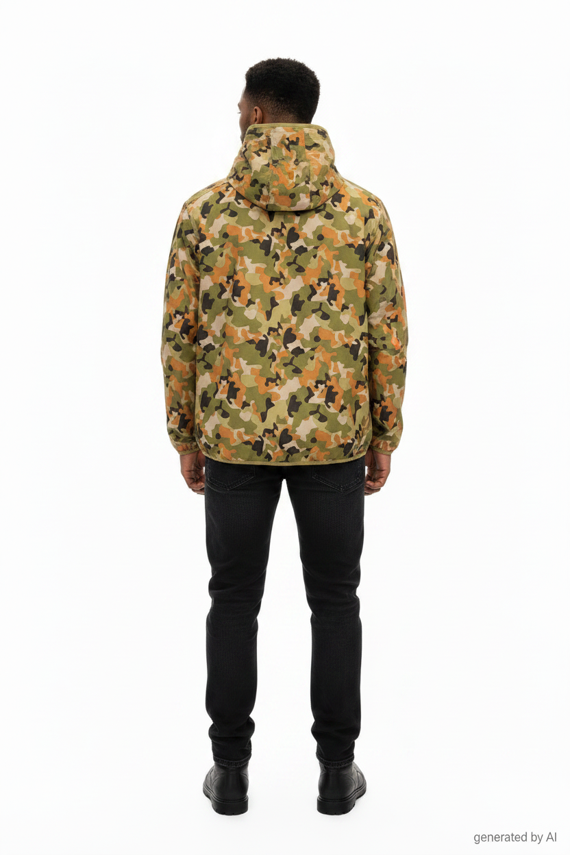 Vue de dos - anorak Dickies camo